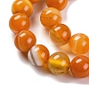 Natural Striped Agate/Banded Agate Beads Strands LS-G-H037-A02-01-4