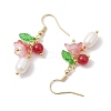 Natural Cultured Freshwater Pearl Dangle Earrings EJEW-JE05860-02-4