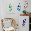 4Pcs 4 Styles PET Hollow Out Drawing Painting Stencils DIY-WH0394-0071-5