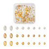 Kissitty 105Pcs 12 Styles Brass Hollow Beads KK-KS0001-27-10