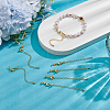 20 Sets Long-Lasting Plated Brass Chain Extender KK-UN0006-17-4