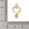 Brass Micro Pave Cubic Zirconia Pendants ZIRC-P121-03A-G-3