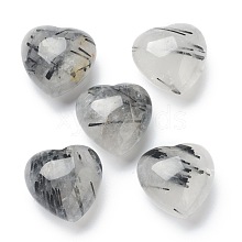 Natural Rutilated Quartz Heart Love Stone G-B013-04