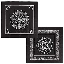 CREATCABIN 2 Sheets 2 Style Non-Woven Fabric Tarot Tablecloth for Divination AJEW-CN0001-62A