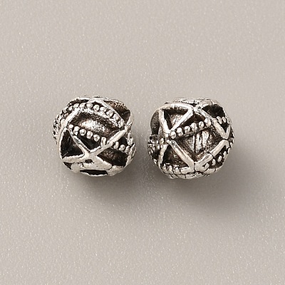 Tibetan Style Alloy Bead FIND-WH0034-46AS-03-1