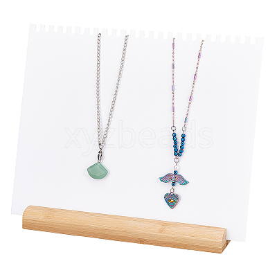 Acrylic Necklace Display Planks NDIS-WH0009-14B-1