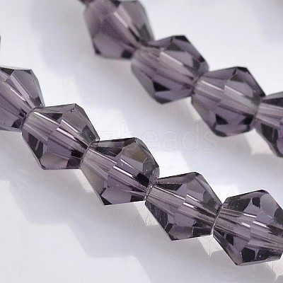 Faceted Bicone Glass Beads Strands EGLA-P017-4mm-03-1