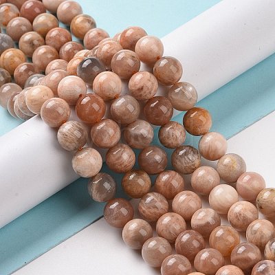 Round Natural Multi-Moonstone Beads Strands X1-G-I176-09-8mm-1