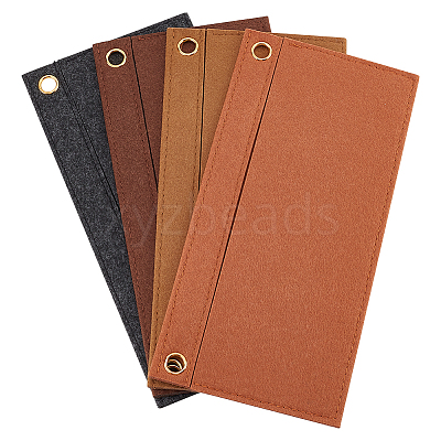 4Pcs 4 Colors Felt Purse Organizer Insert AJEW-WR0001-51-1