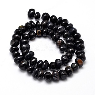 Dyed Natural Tiger Eye Nuggets Beads Strands G-J337-49C-1