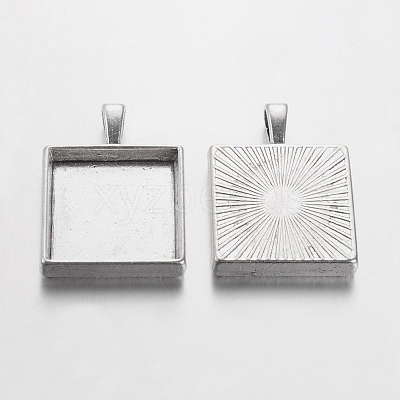 Tibetan Style Pendant Cabochon Settings TIBEP-A123359-AS-LF-1