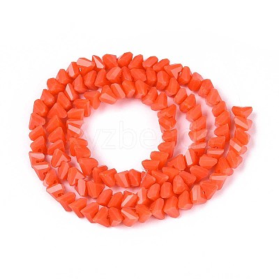 Opaque Glass Beads Strands GLAA-N019-4mm-14-1