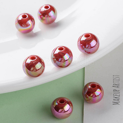 Opaque Acrylic Beads MACR-S370-D10mm-A14-1