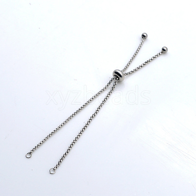 Tarnish Resistant Adjustable 201 Stainless Steel Slider Bracelets Making STAS-S105-JN646-1-1