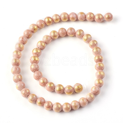 Natural Mashan Jade Beads Strands X-G-F670-A22-8mm-1
