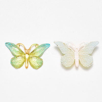 Transparent Acrylic Pendants X-TACR-R140-08D-1