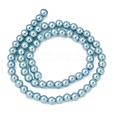 Eco-Friendly Grade A Glass Pearl Beads HY-J002-6mm-HX084-1