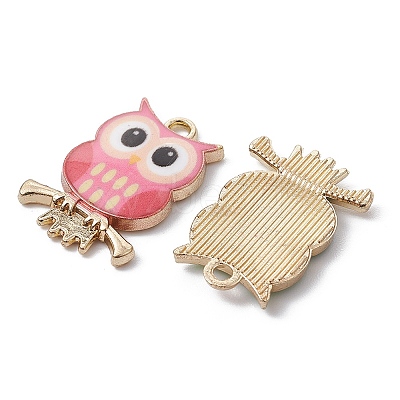 Painted Alloy Pendants PALLOY-YW0001-67-1