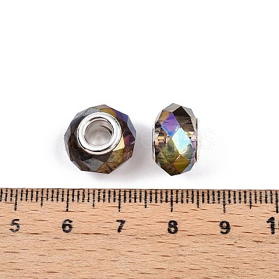 Transparent Glass European Beads GPDL-N004-D14mm-A17-1