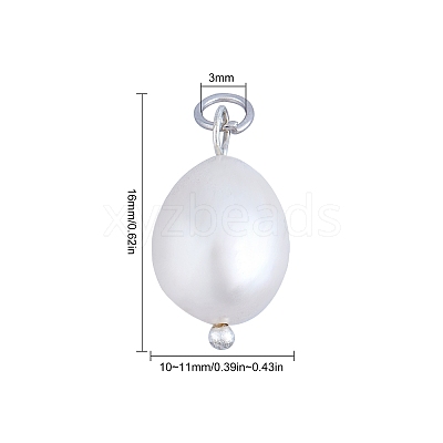 Natural Cultured Freshwater Pearl Pendants PEAR-SC0001-01-1