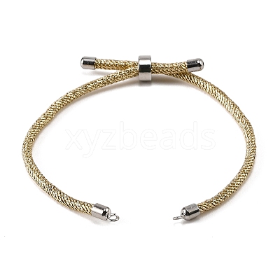 Adjustable Round Polyester Braided Cord Bracelet Making FIND-G117-01P-01-1