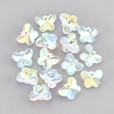 Glass Rhinestone Charms RGLA-T148-17A-1