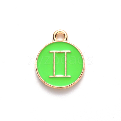 Alloy Enamel Pendants X-ENAM-S124-01A-06I-1