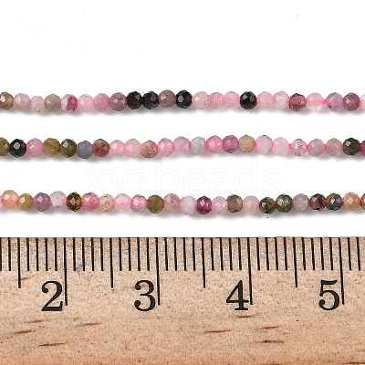 Natural Pink Tourmaline Beads Strands G-F596-06-2mm-1