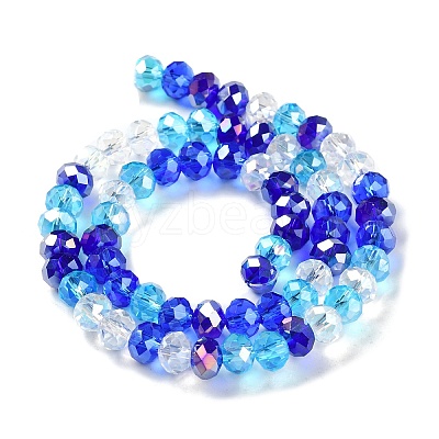 Glass Beads Strands EGLA-A034-M8mm-25-1