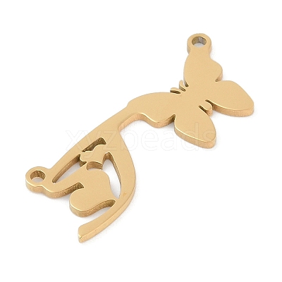 304 Stainless Steel Pendants STAS-L279-002G-T-1