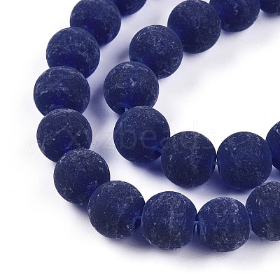 Transparent Glass Beads Strands GLAA-T032-T10mm-MD15-1