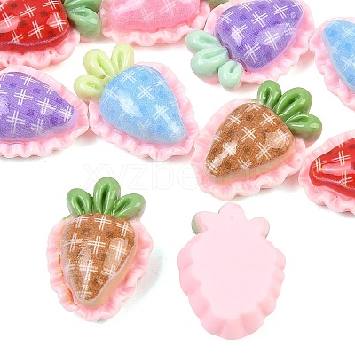 Opaque Resin Cabochons RESI-C067-01A-1