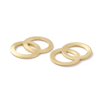 Eco-Friendly Brass Links Rings KK-C226-11G-RS-1