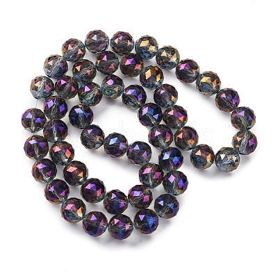 Electroplate Glass Bead Strands EGLA-J140-FR01-16mm-1