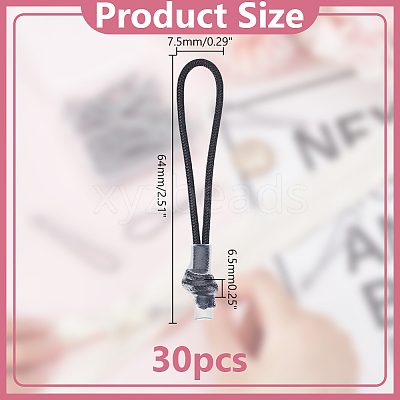 30Pcs Plastic Heat Shrink Tubing Pull Tail Rope FIND-HY0004-81-1