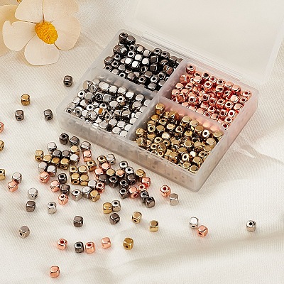 600Pcs 4 Style CCB Plastic Beads CCB-YW0001-05-1