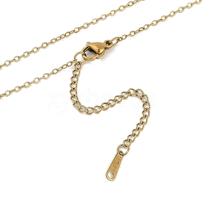 Summer Beach Brass Cubic Zirconia Sea Animal Pendant Necklaces for Women NJEW-B118-03G-06-1