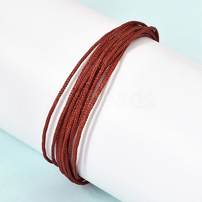 Polyester Metallic Braided Multi-strand Cord Bracelet for Bracelet Making BJEW-H642-02G-11-1