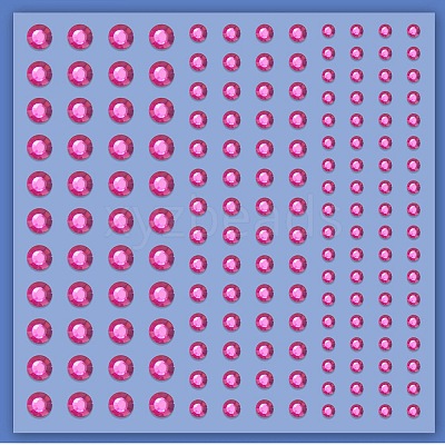 Acrylic Rhinestone Facial Stickers LS-PW-WG72147-07-1