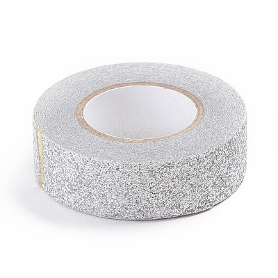 Glitter Foil Masking Tapes DIY-WH0167-10B-1
