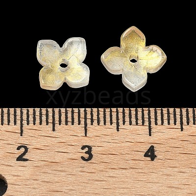 Dyed & Heated Glass Bead Caps GLAA-Z019-01F-1
