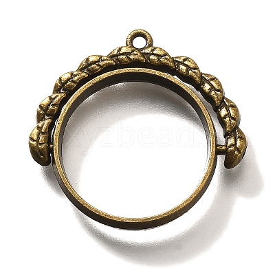 Alloy Open Back Bezel Pendants PALLOY-I223-17AB-1