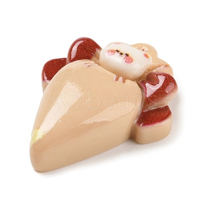Bear Cream Bag Opaque Resin Decoden Cabochons CRES-Q220-05E-1