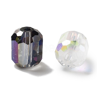 Electroplate Column Glass Beads EGLA-A043-02-1