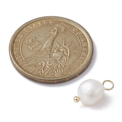 Natural Pearl Potato Charms X1-PALLOY-JF02199-03-1