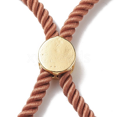 Half Finished Twisted Milan Rope Slider Bracelets FIND-G032-01G-21-1