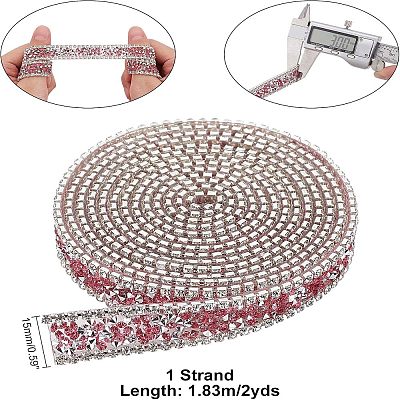 Glitter Hotfix Rhinestone(Hot Melt Adhesive On The Back) OCOR-WH0058-06-1
