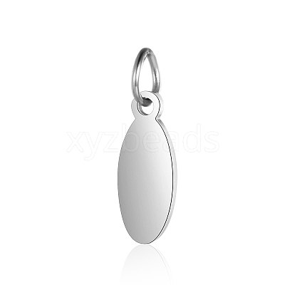 Anti-Tarnish 304 Stainless Steel Stamping Blank Tag Pendants STAS-I311-20A-P-1