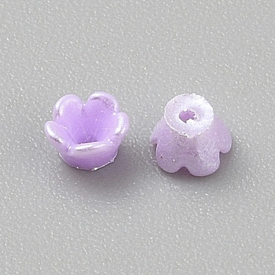 Opaque Resin Bead Caps RESI-CJC0015-29B-1