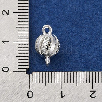 Brass Micro Pave Clear Cubic Zirconia Connector Charms KK-A230-06D-S-1